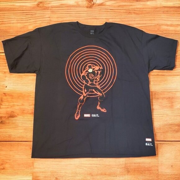 Bait X Marvel Daredevil "Sensory" Tee Men's Size 3X T-shirt Black Puffed NWOT - Picture 1 of 8